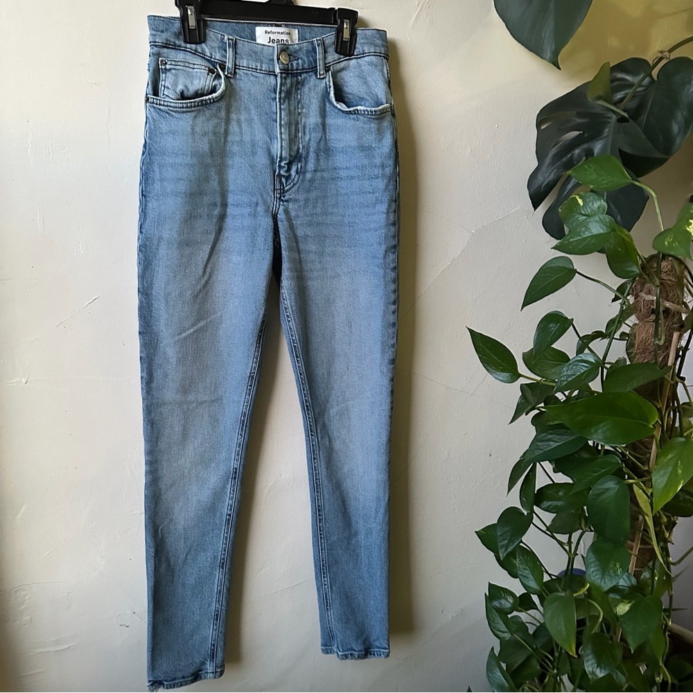 Reformation Light Blue Denim Jeans